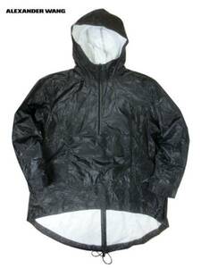 新品 T by Alexander Wang LAMINATED HOODED ANORAK 6 アレキサンダーワン アノラックパーカー ジャケット