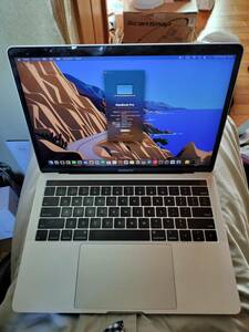 MacBook Pro 13inch 2018 Four Thunderbolt 3 ports A1989 Corei5-8259U 16GB SSD256GB NVMe webカメラ OS11.6 中古Mac US配列