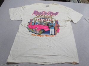 Z6159送料無料【ヴィンテージ 90s Hanes ヘインズCOMFRT :L】ROCK LEGENDS To Fabulous半袖Tシャツ USA製