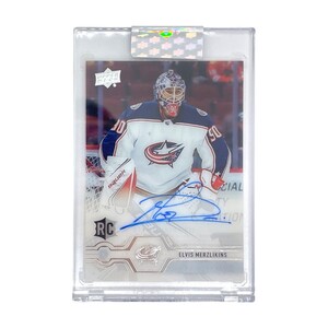 UPPER DECK NHLカード CLEAR CUT ELVIS MERZLIKINS BLUE JACKETS #CC-EL 中古 1