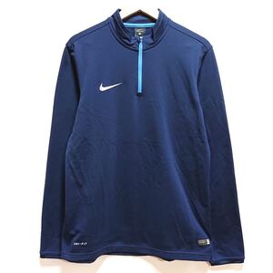 H9857gg NIKE ナイキ サイズXL ハーフジップジャージ ネイビー メンズ Dri-FIT サッカー オーセンティック ユニフォーム スポーツ 運動