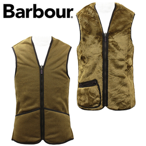 バブアー Barbour ベスト ジレ メンズ レディース フェイクファー サイズ34 MLI0004 BR31 新品