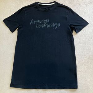 ARMANI EXCHANGE アルマーニエクスチェンジ ビーズロゴ Tシャツ サイズS ブラック 正規品 美品