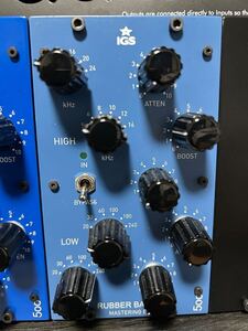 igs audio RUBBERBANDS 500 Mastering Edition api500 モジュール　Pultec EQ