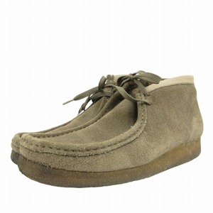 クラークス clarks デザートブーツ チャッカブーツ モカシントゥ シューズ ショート スエード レザー 7 25cm グレー /FF 1110 メンズ