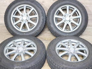 バリ溝付き即決品☆EUROMAGIC BLEST 5.5J +38 175/70R14 PCD100 4H アクア ヤリス ヴィッツ カローラフィールダー フィット インサイト