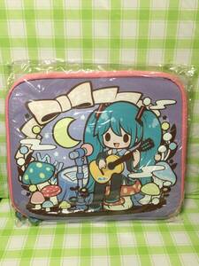 サニーサイドアップ 初音ミク 2014 Autumn Ver. Happyくじ D賞 初音ミク マルチフラットポーチ 未開封品 ふじのきともこ