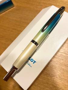 【ラスト1本/未使用/希少/限定/化粧箱】PILOT Capless 2024 パイロット シーショア 細字 F 18K750 キャップレス 万年筆 パイロット