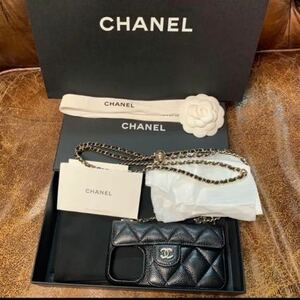 シャネル CHANEL IPHONE 14 PRO ケース ストラップ付き