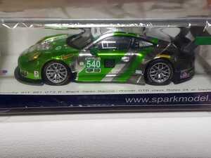 新品 1/43 スパーク SPARK Porsche 911 GT3 R No.540 Winner GTD class 24H Daytona 2016 Pappas - P. Long - N. Catsburg - A. Pilgrim