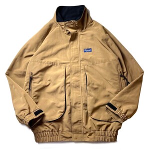 アウトドア系! 90s 00s penfield ペンフィールド ナイロン ジップアップ イスマスジャケット 人気カラー ベージュ Mサイズ メンズ 古着