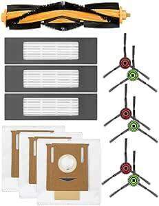 Mellbree エコバックス用 消耗品 DEEBOT メインブラシⅹ1 サイドブラシⅹ6 フィルターⅹ3 紙パックⅹ3 OZMO