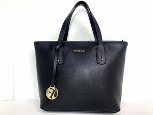 極美品★送料無料★ フルラ FURLA レザー ハンドバッグ トートバッグ★ブラック