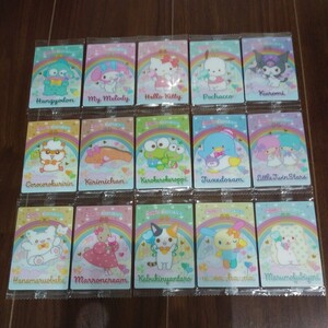 新品　サンリオキャラクターズ　ウエハース6　サンリオ　SANRIO　Sanrio　カードのみ　15枚セット