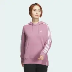 adidas フード付き パーカー フーディー ワンダーオーキッド ピンク