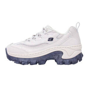 SKECHERS スケッチャーズ オフホワイト US6.5(23.5cm) 24春夏 ハイライズ ローカット スニーカー / DojaLite Shine 厚底 パテント レザー