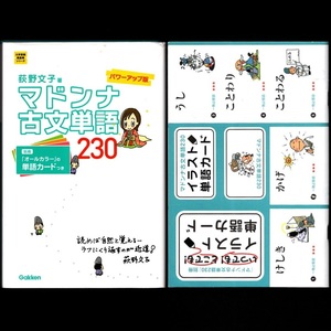 本 学習参考書 「大学受験超基礎シリーズ マドンナ古文単語 230」荻野文子著 学研プラス 別冊「マドンナ古文単語230イラスト単語カード」付