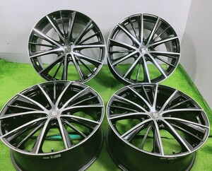 ◆P.M.◆20x8.5J +52 5穴 PCD114.3 中古 アルミホイール 4本【宮城発 送料無料】MYG-B13091