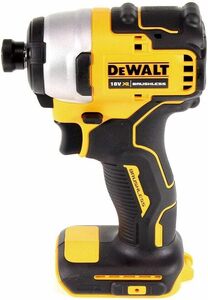 デウォルト(DeWALT) コードレス インパクトドライバ― ブラシレスモーター 小型軽量 18V DCF809N 本体のみ ケース付