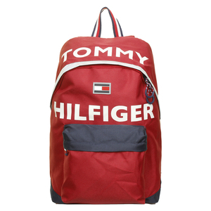 新品 USA正規品 トミーヒルフィガー TOMMY HILFIGER バックパック 赤 レッド トリコロール BIGロゴ アメリカ限定モデル 