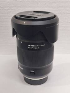 6760【保管品】TAMRON タムロン 18-400mm F3.5-6.3 DiII VC HLD ニコン用 APS-C専用　専用フード付