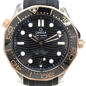 KR64011 オメガ 腕時計 自動巻き Seamaster シーマスター DIVER 300?M 210.22.42.20.01.00?2 黒系文字盤 メンズ OMEGA 中古