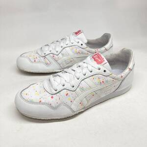 即決!限定! Onitsuka Tiger SERRANO 白 ペイント柄 24.5cm TH776L / オニツカタイガー アシックス セラーノ asics