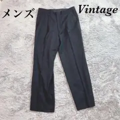 Vintage ヴィンテージ スラックス メンズ 大きめサイズ ポリエステル