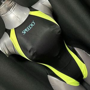 SPEEDO ハイカット 競泳水着 Sサイズ アクアスペック 強光沢生地 アクセライン スピード MIZUNO ミズノ