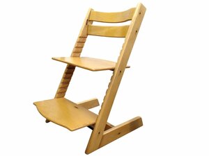 ◎STOKKE ストッケ TrippTrapp トリップトラップ キッズチェアー ナチュラル 本体 椅子 ハイチェア ベビーチェア 子供 家具 直接引取可