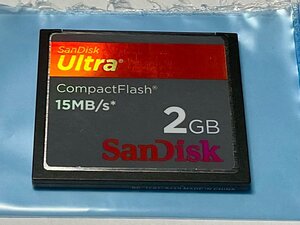 SanDisk サンディスク Ultra CompactFlash コンパクトフラッシュ CFカード 2GB 1枚 15MB/s フォーマット済み 動作確認済みジャン