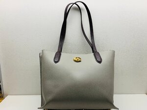 COACH コーチ E2239-C0692 トートバッグ 縦約29㎝ 横約34㎝ マチ約11.5㎝ ハンドル根元傷み 剥がれ 汚れあり ペン跡 糸ほつれ A4 ポケット