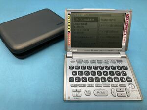 【A6654O062】CASIO電子辞書 EX-word XD-W6400 カシオ 広辞苑 百科事典 家庭の医学 和英 英和　50辞書収録　通電確認済み