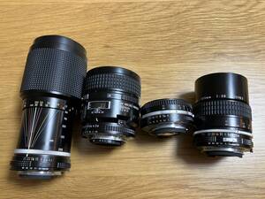 [レンズまとめジャンク品] ニコン Nikon Ai-s 50mm F1.8 / Ai 135mm F2.8 / AF 60mm F2.8D / Zoom 80-200mm F4.5　ジャンク品　37540708