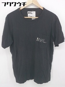 ◇ MARGARET HOWELL マーガレットハウエル 半袖 Tシャツ カットソー サイズL ブラック メンズ