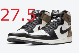 NIKE AIR JORDAN 1 RETRO HIGH OG DARK MOCHA BLACK 27.5cm ナイキ エア ジョーダン ダーク モカ ブラック 国内黒タグ