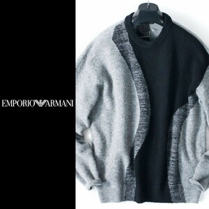 dr188●EMPORIO ARMANI●エンポリオアルマーニ●暖かアルパカ入●ニットセーター●メンズ●M