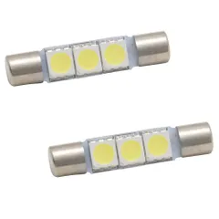 UZJ/URJ200系 ランドクルーザー(ランクル) [H19.9～H23.11] バニティランプ 2個 T6.3×31mm 3chip SMD LED