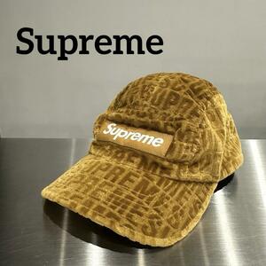 『Supreme』 シュプリーム パネル ベルベットジェットキャップ