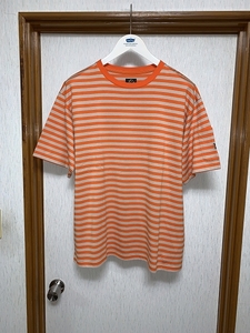 L 新品同様 22ss needles S/S CREW NECK TEE COTTON STRIPE JERSEY Tシャツ