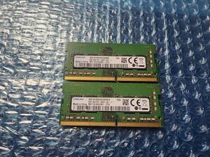 即決 SAMSUNG製 8GB×2枚 計16GB DDR4 PC4-21300 DDR4-2666 260pin PC4-17000互換, PC4-2400互換 送料140円～