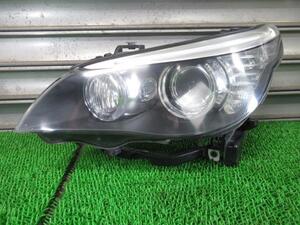 BMW 5シリーズ 525i E60 LCI 後期 ABA-NU25 左ヘッドランプ 63127045693 HELLA 1ZS 009 451-03 /41882