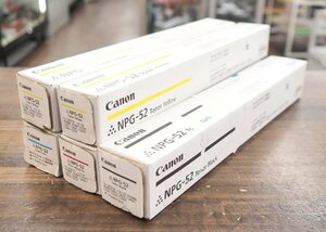 未使用保管品 canon/キャノン NPG-52 トナー イエロー×2・シアン・マゼンタ・ブラック 計 ５本セット iRADV C2020/C2220/2030/2230