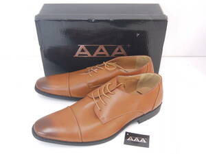 62 新品 訳有 AAA+ 50EEE (30.0) 3E ビジネスシューズ 紳士靴 LBR ライトブラウン 大きいサイズ 
