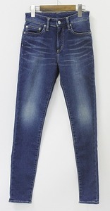 HYSTERIC GLAMOUR ヒステリックグラマー NU加工スーパーSデニム 9分丈スキニーPT パンツ CROPPED SKINNY DENIM PANTS クロップド