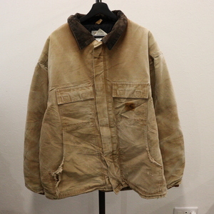 S37 2000年代製 カーハート CARHARTT ダック トラディショナルコート■00s 表記2XLサイズ ブラウン アメカジ ワーク ストリート 古着卸 90s