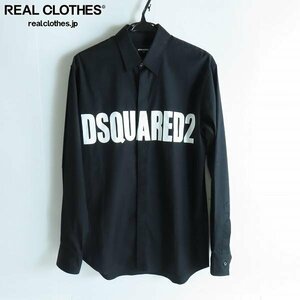 ☆DSQUARED2/ディースクエアード 18SS LOGO PRINT SHIRT/ロゴプリント長袖シャツ S74DM0166/46 /LPL