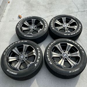 CRIMSON クリムソン BARBERO バルベロ 17インチ 6.5J +38 PCD139.7 6H タイヤ付 215/60R17C ハイエース キャラバン 