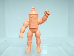 デカ消し　殺臭マン　エアーゾル　毒　ペールオレンジ　　キン肉マン　消しゴム　キン消し　パチ物？　kinnikuman　big size rare figure