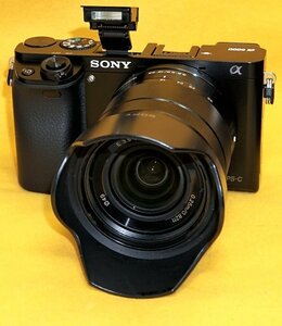 ★一発即決★訳あり★SONY「α6000」ブラック★純正ズームレンズ＆32GB付★ILCE-6000★Overseas Model★ミラーレス★